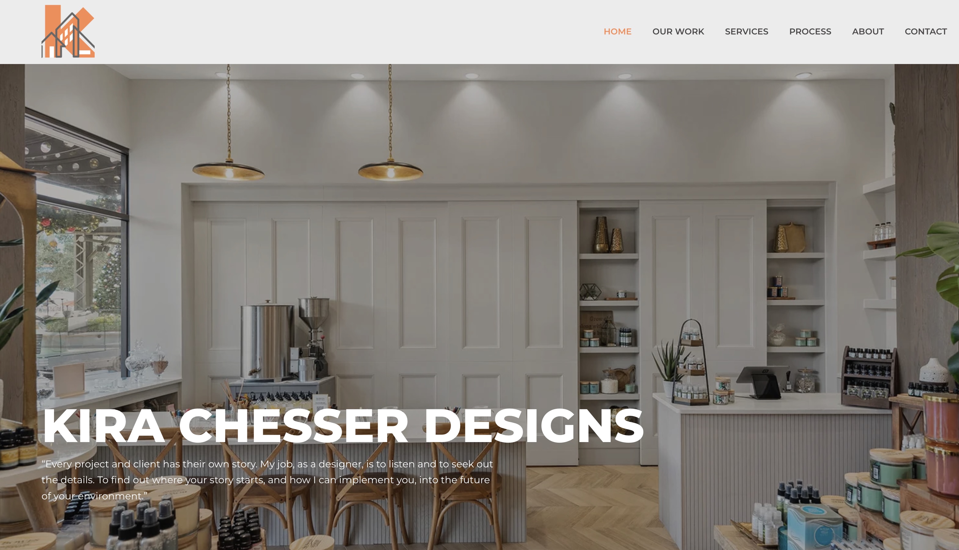 Kira Chesser Designs portfolio site